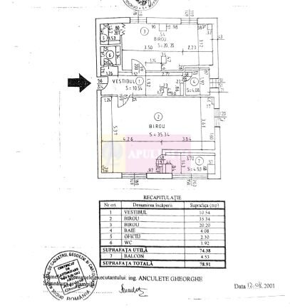 Vanzare apartament 3 camere Casa Poporului-Natiunile Unite